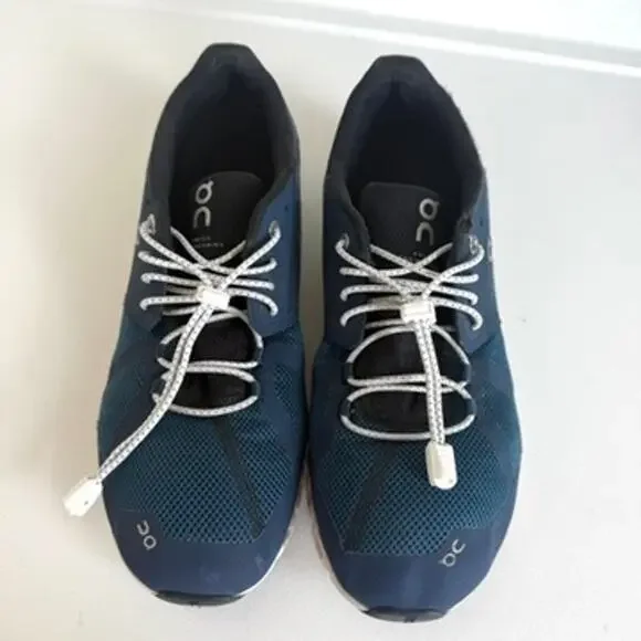ON Cloud Running Shoes Navy White Men's Size 10 Lightweight Athletic Sneakers - Picture 9 of 9